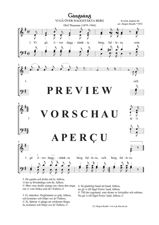 gallery: Gangsang (VI GA ÖVER DAGGSTÄKTA BERG) , ,  (Gemischter Chor)