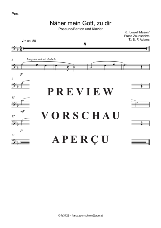 gallery: Näher mein Gott zu dir , , (Posaune + Klavier)