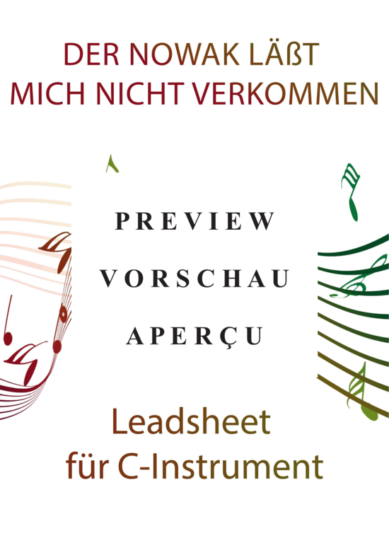 gallery: Der Nowak läßt mich nicht verkommen (Soloinstrument in C + Akkorde) , Jonas, Gisela,  (Leadsheet)