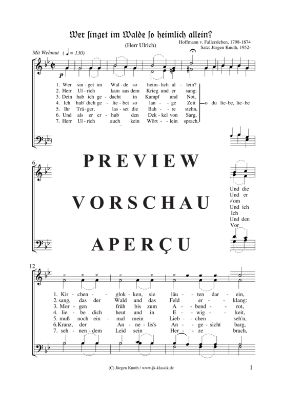 gallery: Wer singet im Walde so heimlich allein? (Herr Ulrich) , ,  (Gemischter Chor)