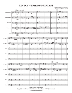 gallery: Revecy Venir du Printans , , (Blechbläserquintett)