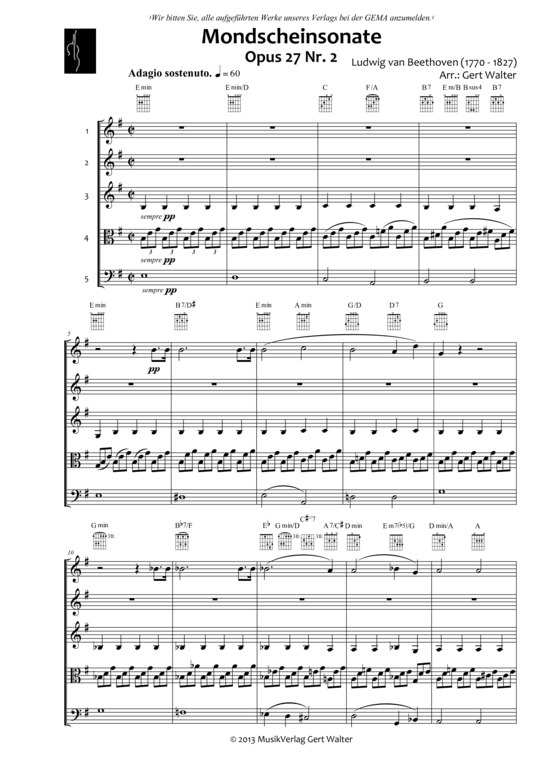 Mondscheinsonate (1. Satz) 