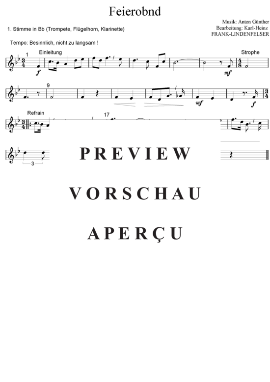 gallery: Feierobnd-Lied, Feierabend-Lied , Blasorchester Fatamo, (Blechbläser Quartett)