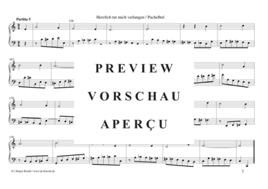 gallery: Herzlich tut mich verlangen (Choral mit 7 Partiten) , ,  (Orgel/Cembalo/Klavier Solo)