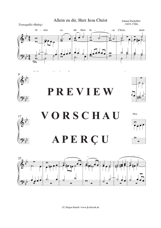 gallery: Allein zu dir, Herr Jesu Christ , , (Orgel/Cembalo/Klavier Solo)