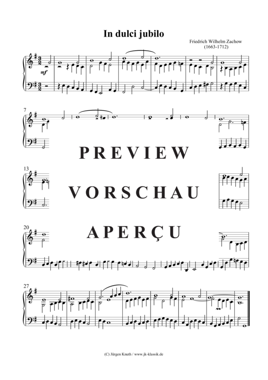 gallery: In dulci jubilo , , (Klavier/Cembalo/Orgel Solo)
