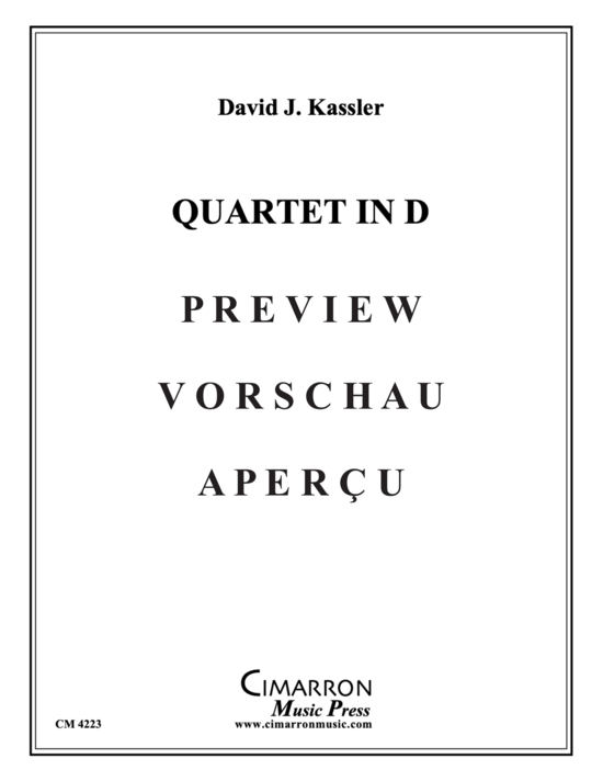 gallery: Quartet in D , , (Quartett für Klarinette in B, Viola, Euphonium + Klavier)