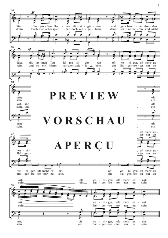 gallery: Fanchon-Lieder - vier Lieder für Gemischten Chor, , 