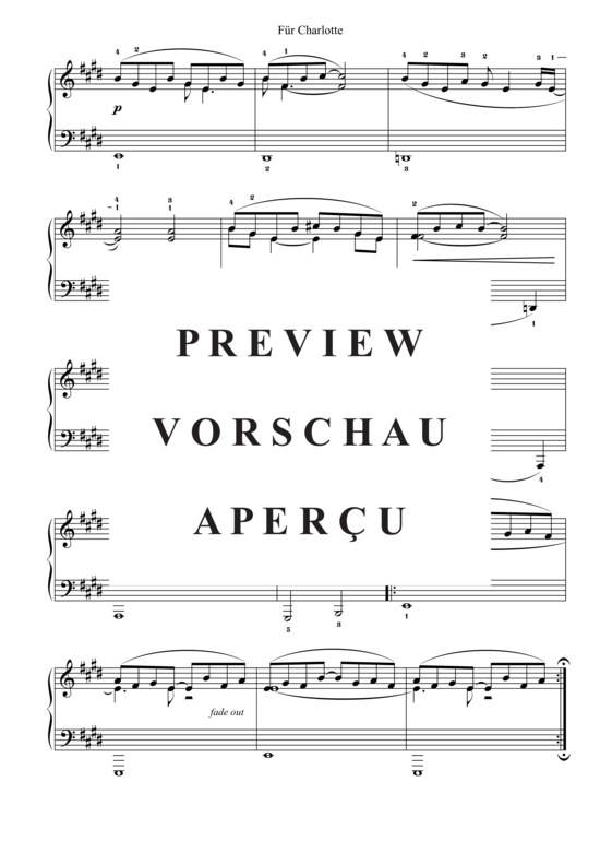 gallery: Für Charlotte , , (Klavier Solo - Level 2 - 5.Klavierjahr)
