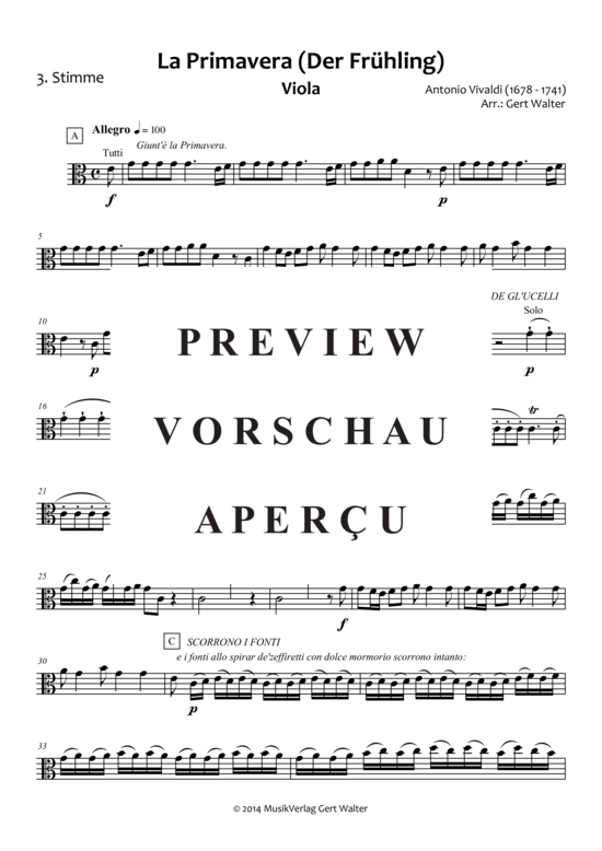 gallery: La Primavera (Der Frühling) , ,  1.Satz (Quintett flexible Besetzung)