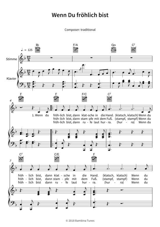 Wenn Du fröhlich bist 