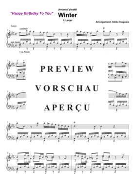 Vivaldi Winter Largo (Happy Birthday) 