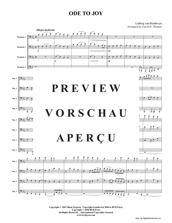 gallery: Ode an die Freude , , (Posaunen-Quartett)