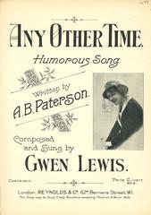 cover: Any Other Time, Gwen Lewis, Gesang, Klavier