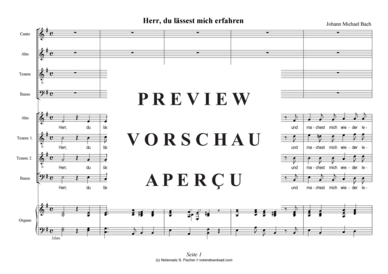 gallery: Herr, du lässest mich erfahren , , (Gemischter Chor, doppelchörig)