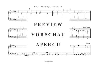 gallery: Präludien = Album für Orgel oder Piano (es-moll) , ,  (Klavier Solo)