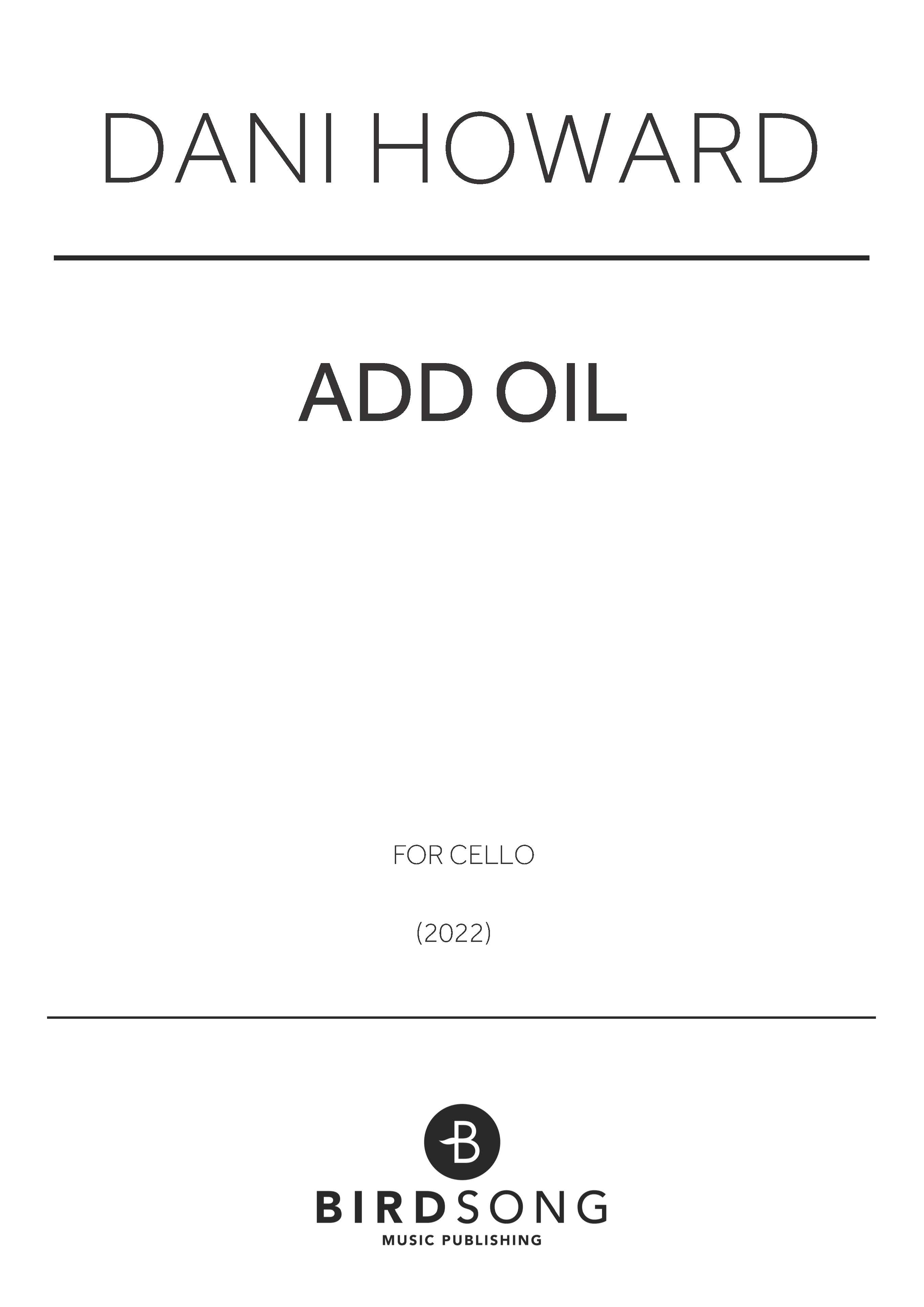 Produktbild zu: Add Oil