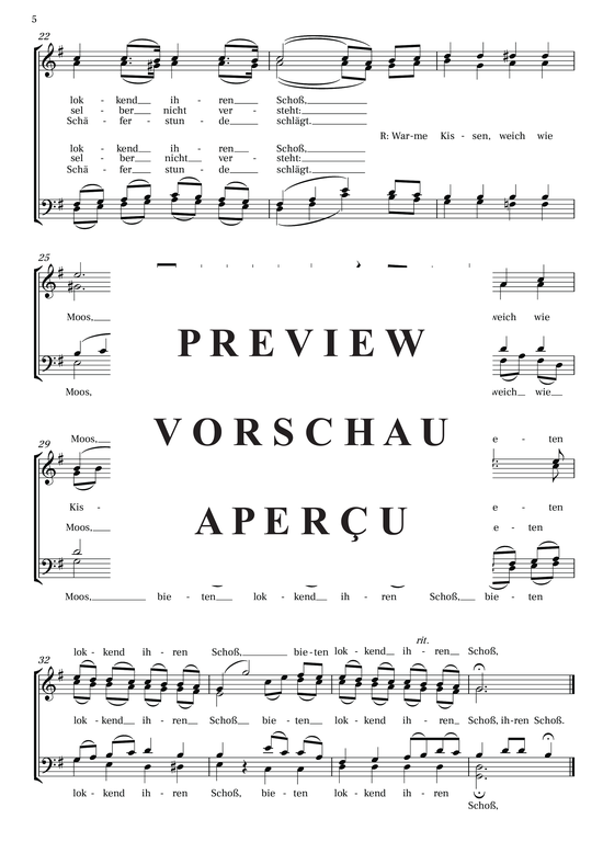 gallery: Fanchon-Lieder - vier Lieder für Gemischten Chor, , 