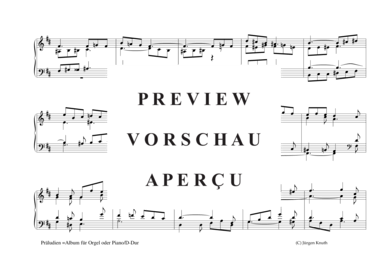 gallery: Präludien D-Dur , , (Orgel/Klavier Solo mittelschwer)