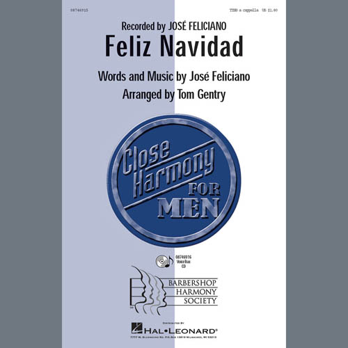 cover: Feliz Navidad (arr. Tom Gentry, David Briner), Jose Feliciano, Chor