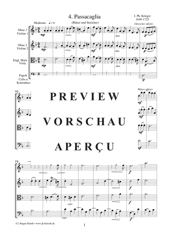 gallery: Passacaglia (Satz 4 aus der Feldmusik 1704 No. III) , ,  (Gemischtes Ensemble)