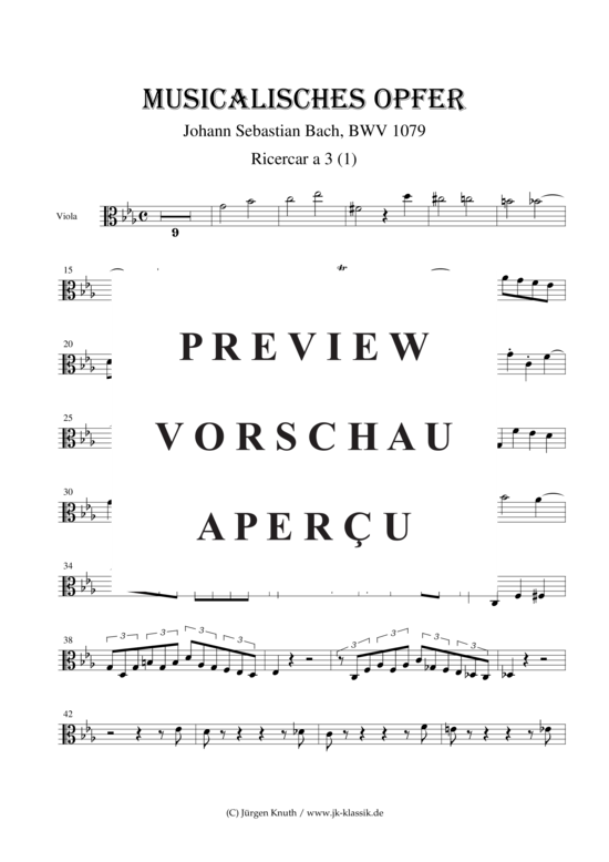 gallery: Musikalisches Opfer BWV 1079 Ricerar a3 (1) , ,  (Trio: Violine, Viola, Cello)