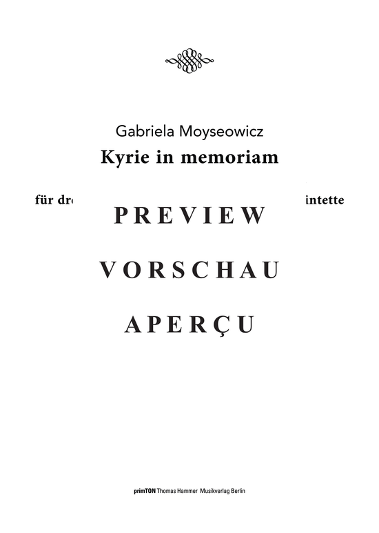 gallery: Kyrie in memoriam Nathalie Hidalgo Sánchez (1982, Version II 2015) , ,  (3x Gemischter Chor + 3x Streichquintett)