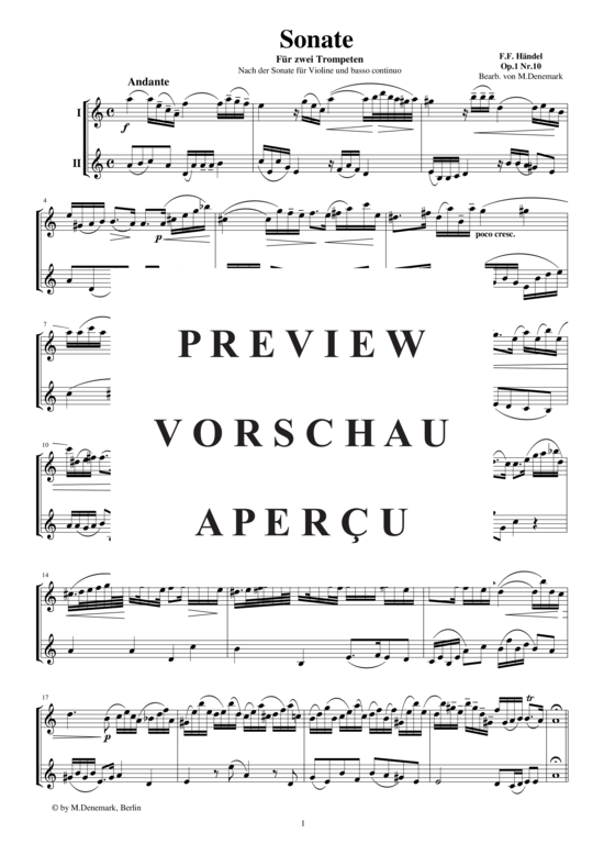 gallery: Sonate für zwei Trompeten op.1 Nr.10, , 
