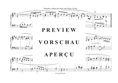 gallery: Präludien G-Dur , , (Orgel/Klavier Solo)