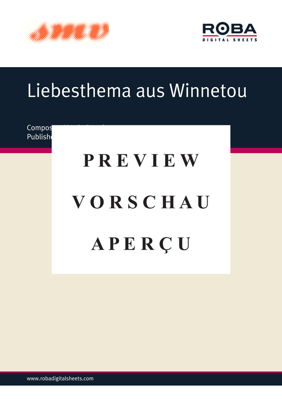 gallery: Liebesthema aus Winnetou , , (Klavier Solo, F-Dur)