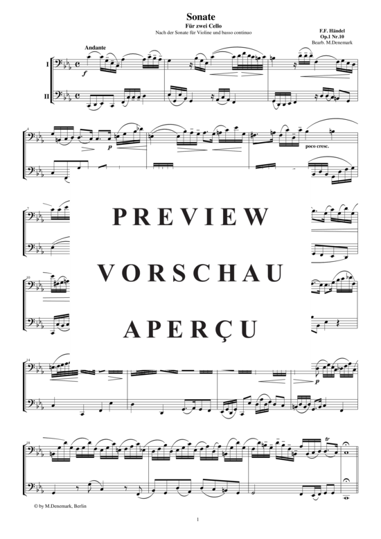 gallery: Sonate für zwei Celli op.1 Nr.10, , 