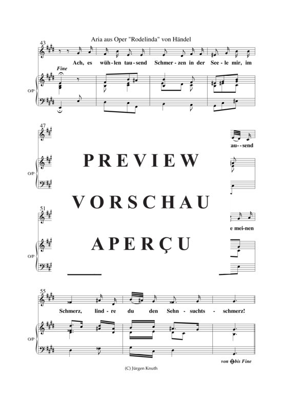 gallery: Aria (aus der Oper Rodelinda) , ,  (Gesang SATB + Klavier)