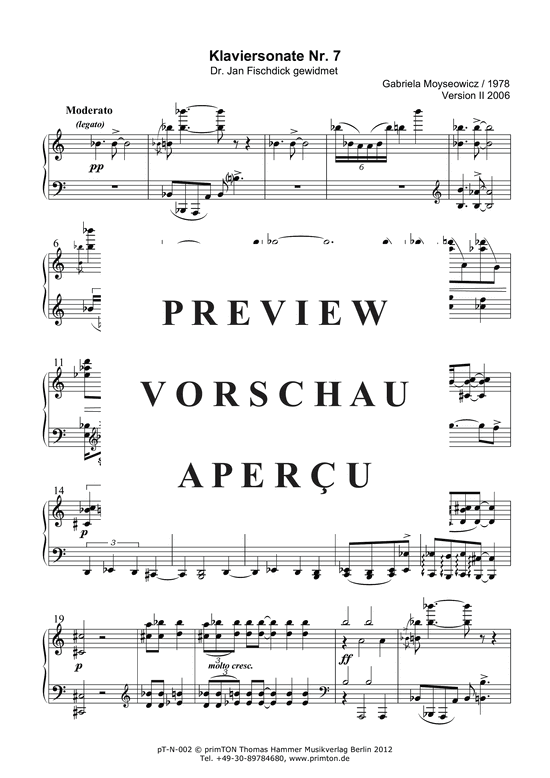 gallery: Klaviersonate Nr. 7 (1978, Version II 2006) , ,  (Klavier Solo)